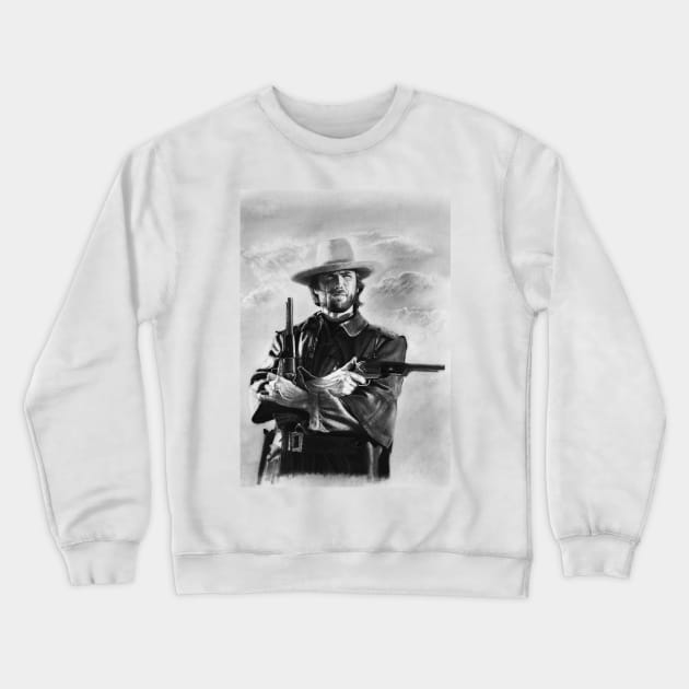 Clint Eastwood - The Outlaw Josey Wales Crewneck Sweatshirt by pencilartist